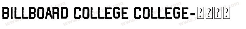 Billboard College College字体转换